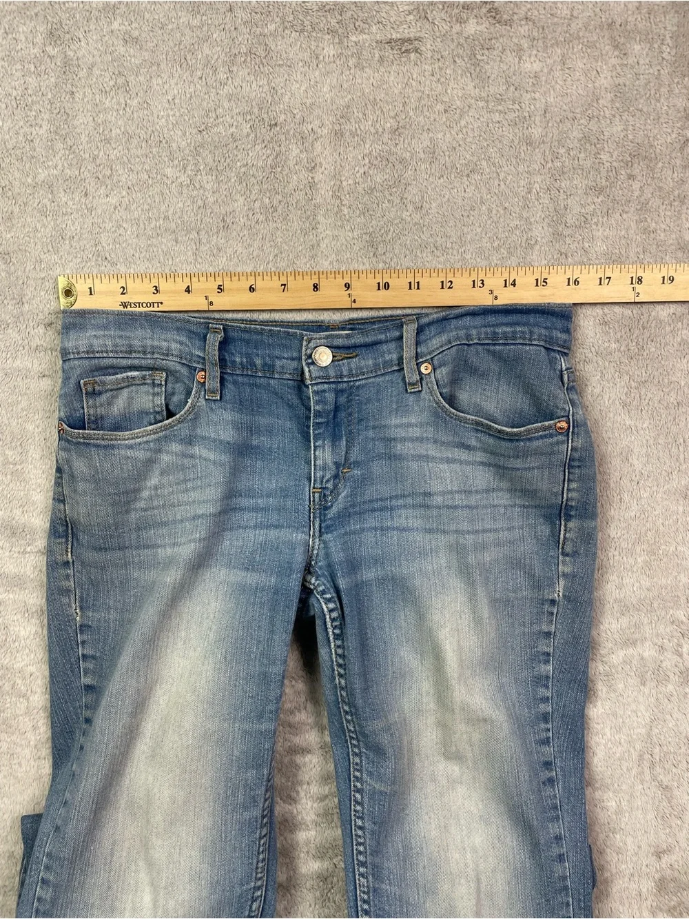 Levi's 524 Bootcut Jeans Women's Size 9 Medium Wash Denim Stretch Y2K Vintage - Picture 5 of 14